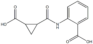 2-{[(2-carboxycyclopropyl)carbonyl]amino}benzenecarboxylic acid,,结构式