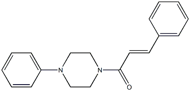 (E)-3-phenyl-1-(4-phenylpiperazino)-2-propen-1-one,,结构式
