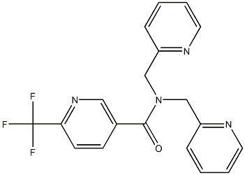 N,N-bis(2-pyridinylmethyl)-6-(trifluoromethyl)nicotinamide|