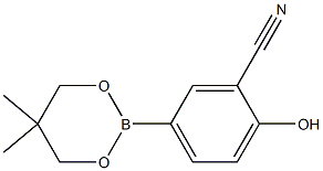 5-(5,5-Dimethyl-1,3,2-dioxaborinan-2-yl)-2-hydroxybenzonitril Structure