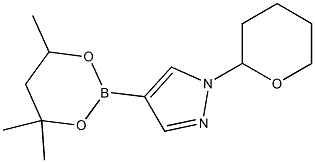 1-(Tetrahydro-2H-pyran-2-yl)-4-(4,4,6-trimethyl-1,3,2-dioxaborinan-2-yl)-1H-pyrazole Structure