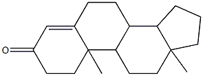 10,13-dimethyl-6,7,8,9,10,11,12,13,14,15,16,17-dodecahydro-1H-cyclopenta[a]phenanthren-3(2H)-one Struktur