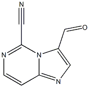 3-formylimidazo[1,2-c]pyrimidine-5-carbonitrile 化学構造式