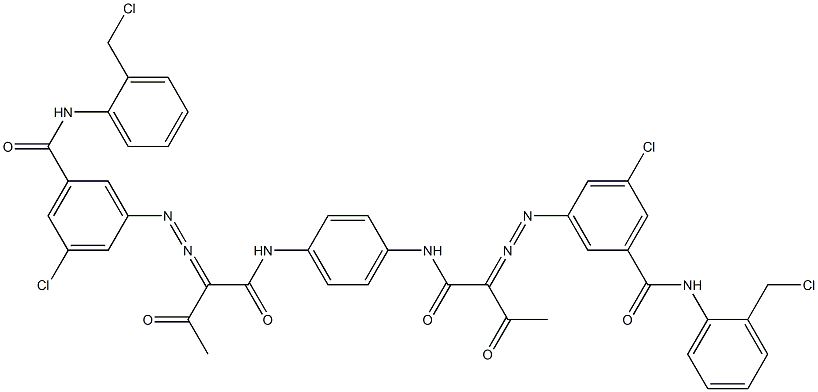 3,3'-[1,4-Phenylenebis[iminocarbonyl(acetylmethylene)azo]]bis[N-[2-(chloromethyl)phenyl]-5-chlorobenzamide]