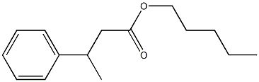 3-フェニルブタン酸ペンチル 化学構造式