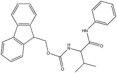 N-(Phenyl)-2-[[(9H-fluoren-9-yl)methoxycarbonyl]amino]-2-isopropylacetamide Structure