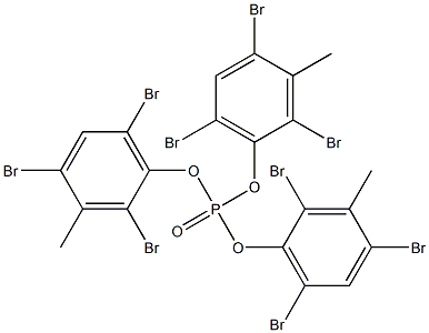 Phosphoric acid tris(2,4,6-tribromo-3-methylphenyl) ester,,结构式