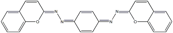 2,5-Cyclohexadiene-1,4-dione bis(2H-1-benzopyran-2-ylidene hydrazone)