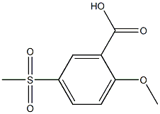 5-[Methylsulfonyl]-2-methoxybenzoic acid,,结构式