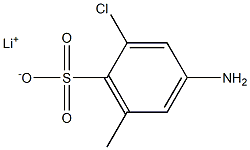 4-Amino-2-chloro-6-methylbenzenesulfonic acid lithium salt 结构式