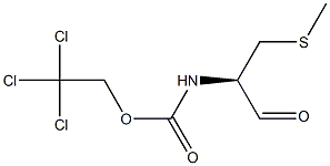 (R)-2-[(2,2,2-Trichloroethoxycarbonyl)amino]-3-[methylthio]propanal Structure