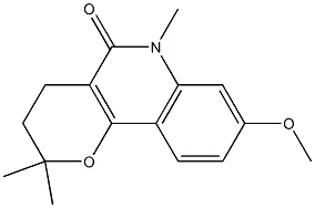 3,4-Dihydro-2,2,6-trimethyl-8-methoxy-2H-pyrano[3,2-c]quinolin-5(6H)-one