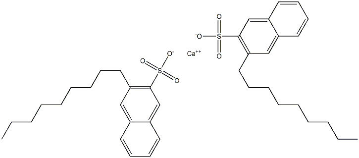 Bis(3-nonyl-2-naphthalenesulfonic acid)calcium salt,,结构式
