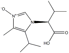 3-[(S)-1-Carboxy-2-methylpropyl]-4-isopropyl-5-methyl-3H-imidazole 1-oxide Structure