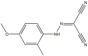 2-(4-Methoxy-2-methylphenyl)hydrazonomalononitrile Structure