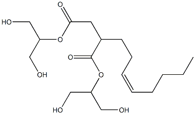 2-(3-Octenyl)succinic acid bis[2-hydroxy-1-(hydroxymethyl)ethyl] ester Structure