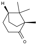 (1R,5R)-1,8,8-トリメチルビシクロ[3.2.1]オクタン-2-オン 化学構造式