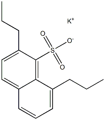 2,8-Dipropyl-1-naphthalenesulfonic acid potassium salt Structure