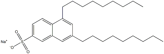 5,7-Dinonyl-2-naphthalenesulfonic acid sodium salt 结构式