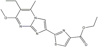 2-(6-Ethyl-7-methoxy-5-methylimidazo[1,2-a]pyrimidin-2-yl)thiazole-4-carboxylic acid ethyl ester