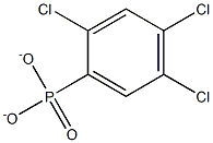 2,4,5-Trichlorophenylphosphonate Struktur