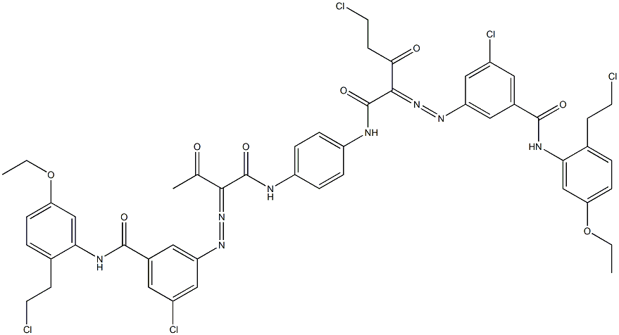 3,3'-[2-(Chloromethyl)-1,4-phenylenebis[iminocarbonyl(acetylmethylene)azo]]bis[N-[2-(2-chloroethyl)-5-ethoxyphenyl]-5-chlorobenzamide]