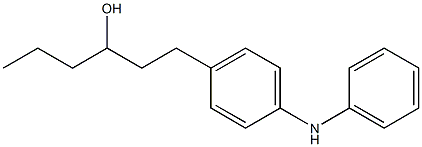 4-(3-Hydroxyhexyl)phenylphenylamine,,结构式