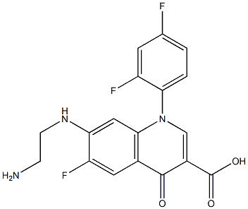 6-Fluoro-1-(2,4-difluorophenyl)-7-[(2-aminoethyl)amino]-1,4-dihydro-4-oxoquinoline-3-carboxylic acid