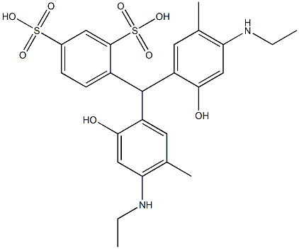  4-[4,4'-Bis(ethylamino)-2,2'-dihydroxy-5,5'-dimethylbenzhydryl]-1,3-benzenedisulfonic acid