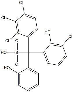 (3-Chloro-2-hydroxyphenyl)(2,3,4-trichlorophenyl)(2-hydroxyphenyl)methanesulfonic acid