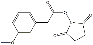 3-Methoxybenzeneacetic acid succinimidyl ester Struktur