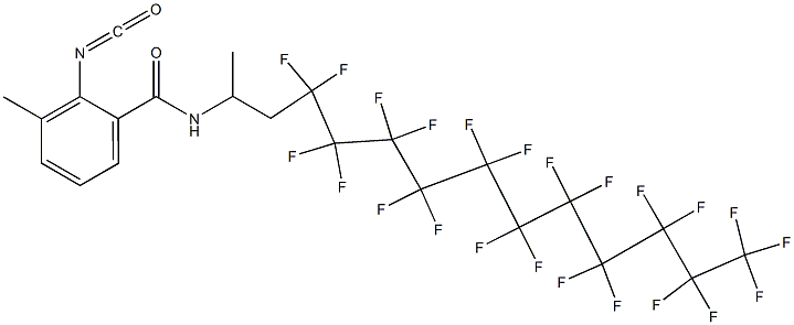 2-Isocyanato-3-methyl-N-[2-(tricosafluoroundecyl)-1-methylethyl]benzamide|