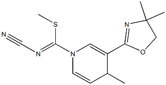 N-Cyano-4-methyl-3-(4,4-dimethyl-2-oxazolin-2-yl)pyridine-1(4H)-carbimidothioic acid S-methyl ester