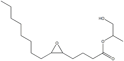5,6-エポキシテトラデカン酸2-ヒドロキシ-1-メチルエチル 化学構造式