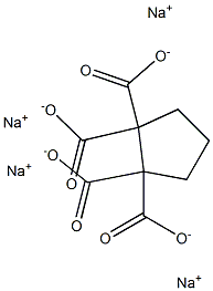 1,1,2,2-Cyclopentanetetracarboxylic acid tetrasodium salt 结构式