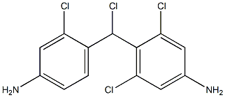 (4-Amino-2-chlorophenyl)(4-amino-2,6-dichlorophenyl)chloromethane,,结构式