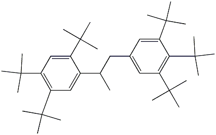 2-(2,4,5-Tri-tert-butylphenyl)-1-(3,4,5-tri-tert-butylphenyl)propane,,结构式