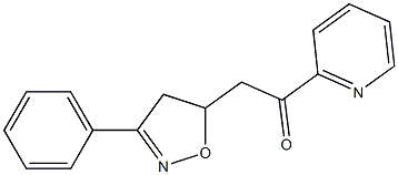 2-[(3-Phenyl-4,5-dihydroisoxazol)-5-yl]-1-(2-pyridinyl)ethan-1-one Structure