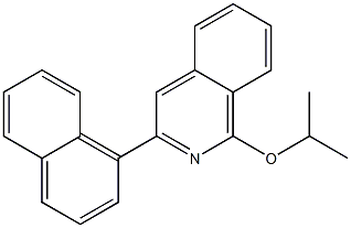 1-(イソプロピルオキシ)-3-(1-ナフチル)イソキノリン 化学構造式