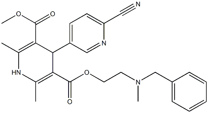 4-(6-Cyanopyridin-3-yl)-1,4-dihydro-2,6-dimethylpyridine-3,5-dicarboxylic acid 3-methyl 5-[2-(N-methyl-N-benzylamino)ethyl] ester