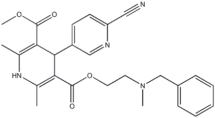  4-(6-Cyanopyridin-3-yl)-1,4-dihydro-2,6-dimethylpyridine-3,5-dicarboxylic acid 3-methyl 5-[2-(N-methyl-N-benzylamino)ethyl] ester