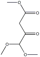 4,4-ジメトキシ-3-オキソ酪酸メチル 化学構造式