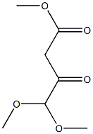 3-Oxo-4,4-dimethoxybutanoic acid methyl ester Struktur