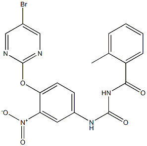 1-(2-Methylbenzoyl)-3-[4-[(5-bromo-2-pyrimidinyl)oxy]-3-nitrophenyl]urea|