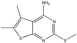 4-Amino-2-methylthio-5,6-dimethylthieno[2,3-d]pyrimidine