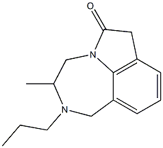  1,2,3,4-Tetrahydro-3-methyl-2-propylpyrrolo[3,2,1-jk][1,4]benzodiazepin-6(7H)-one