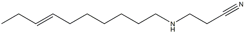 3-(7-Decenylamino)propionitrile,,结构式
