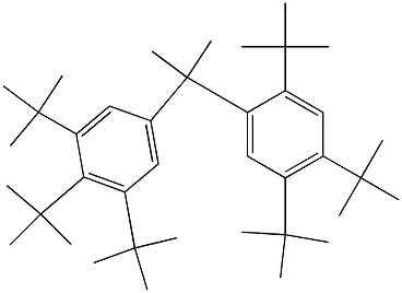 2-(2,4,5-Tri-tert-butylphenyl)-2-(3,4,5-tri-tert-butylphenyl)propane,,结构式