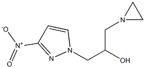 1-(3-Nitro-1H-pyrazol-1-yl)-3-(aziridin-1-yl)-2-propanol Struktur