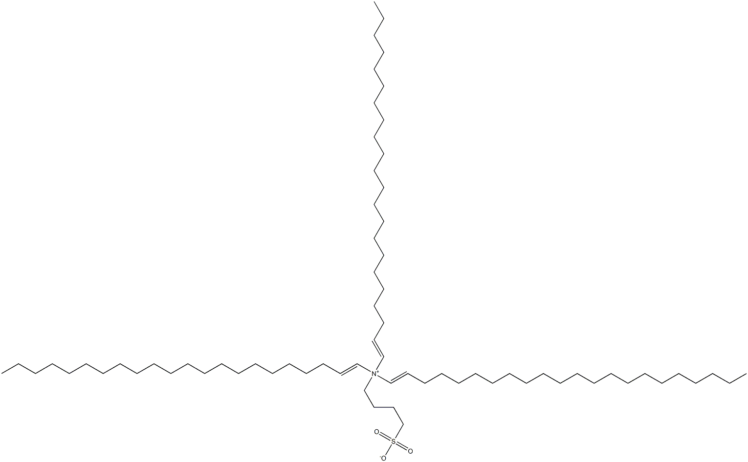 N,N-Di(1-docosenyl)-N-(4-sulfonatobutyl)-1-docosen-1-aminium,,结构式